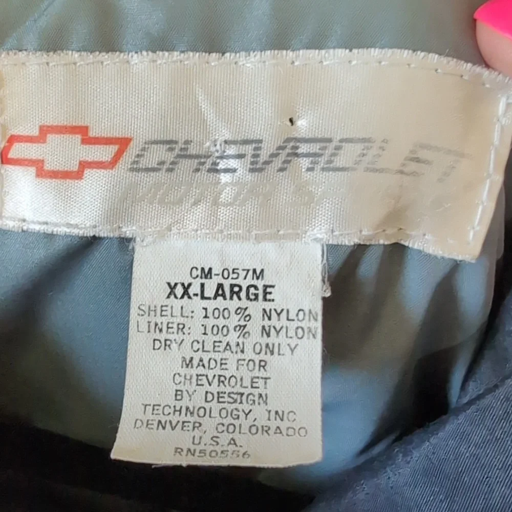 Vintage Men's XXL Vintage Dealer Chevrolet/Chevy Motor Sports Fall/Winter Jacket